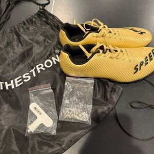 Thestron Track Spikes Gold Worn Once